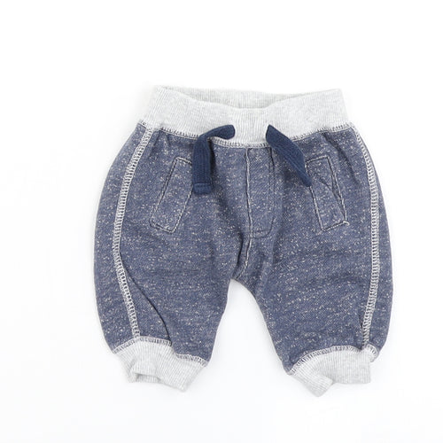 F&F Boys Blue   Jogger Trousers Size 0-3 Months