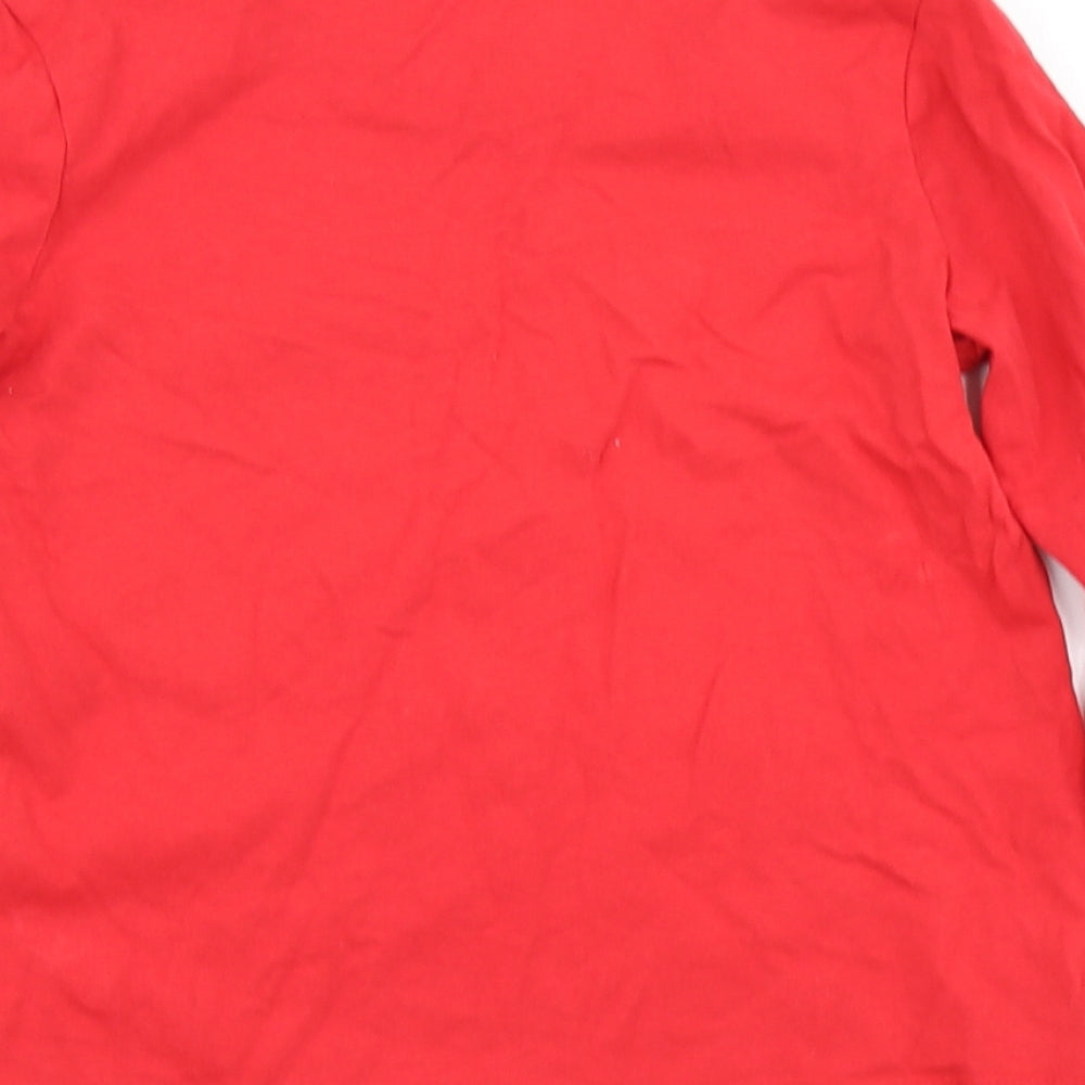 George Girls Red   Basic T-Shirt Size 8-9 Years
