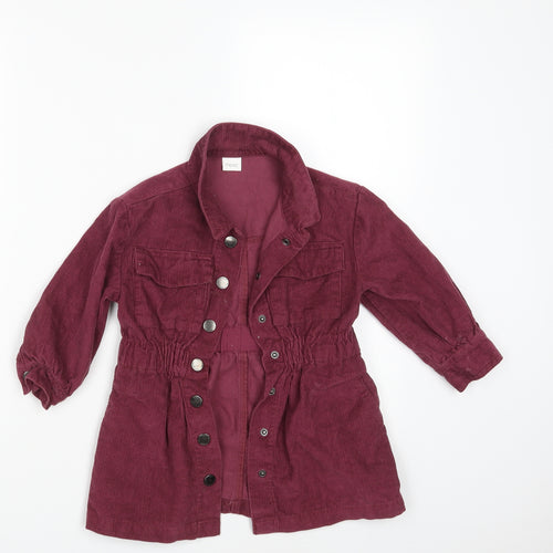 NEXT Girls Purple  Corduroy Jacket  Size 4 Years