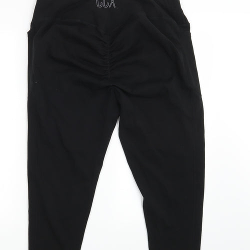 CCX Womens Black   Compression Leggings Size 24 L22 in