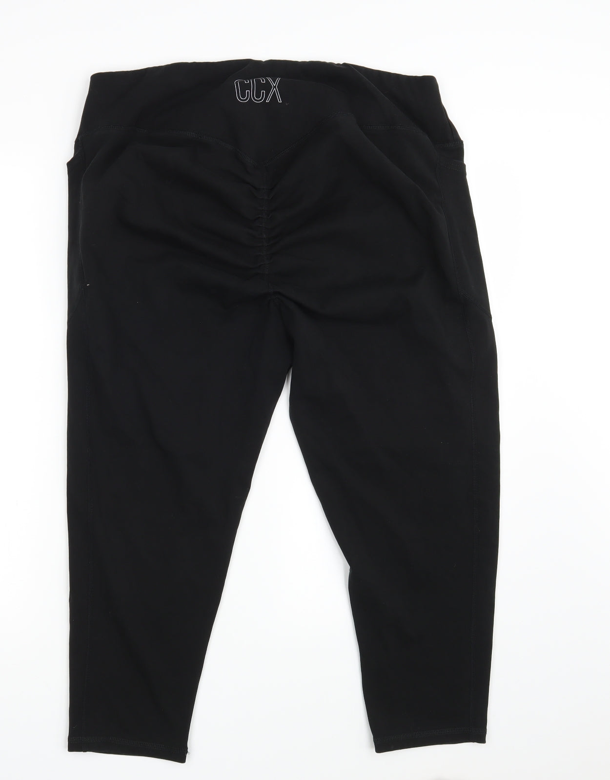 CCX Womens Black   Compression Leggings Size 24 L22 in