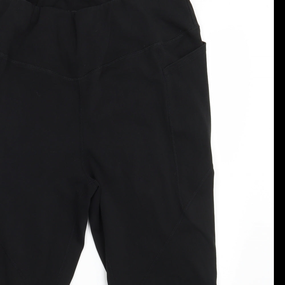CCX Womens Black   Compression Leggings Size 24 L22 in