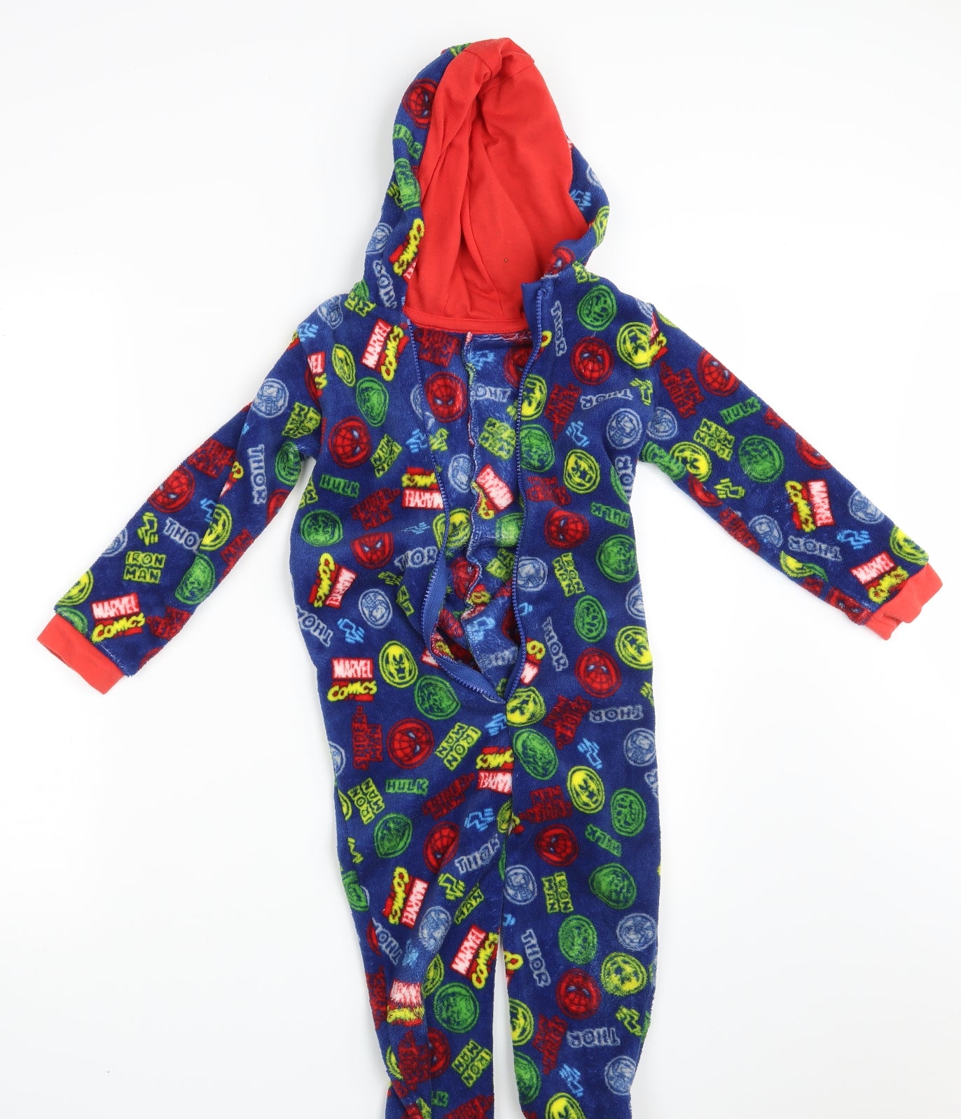 Marvel Boys Multicoloured Geometric   One Piece Size 5-6 Years  - Inside Leg 18 Inches