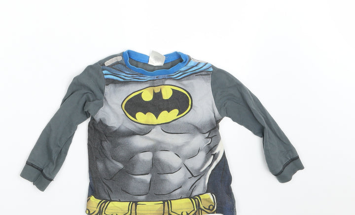 Batman Boys Grey Pullover Sweatshirt Size 2-3 Years - Batman