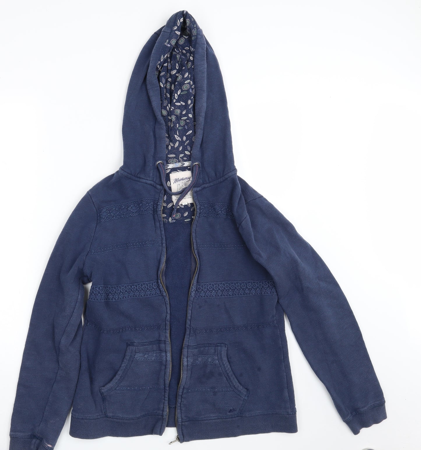 Mantaray Womens Blue   Full Zip Hoodie Size 12