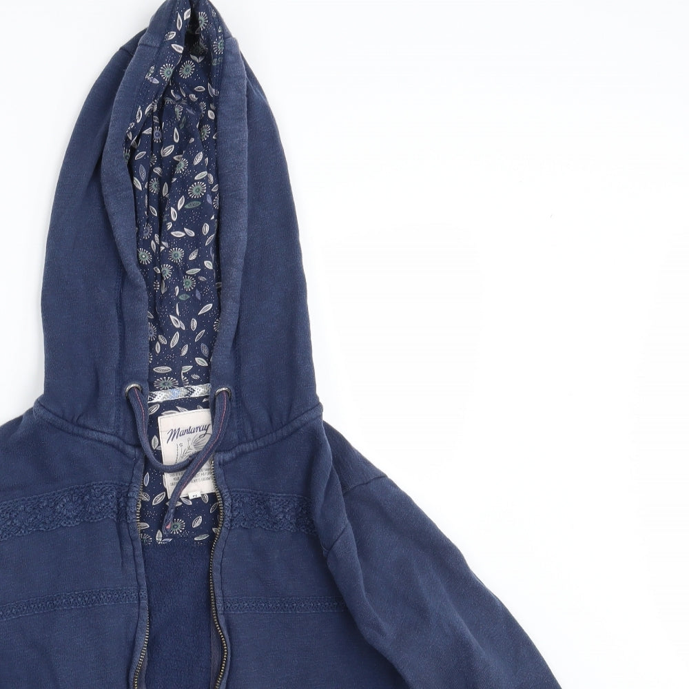 Mantaray Womens Blue   Full Zip Hoodie Size 12