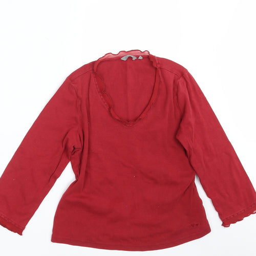 Per Una Womens Red   Pullover Sweatshirt Size 12