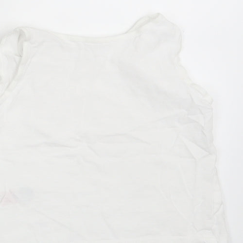 Primark Girls White   Basic Tank Size 4-5 Years