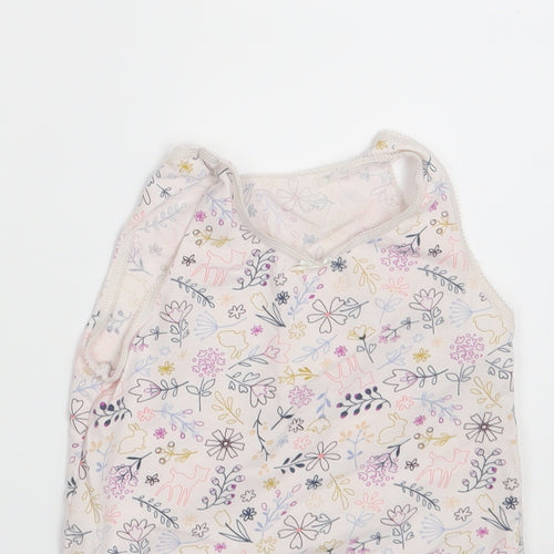 Nutmeg Girls Pink Floral  Camisole Tank Size 3-4 Years