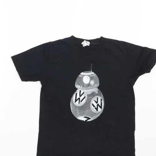 Gildan Boys Black   Basic T-Shirt Size 12-13 Years