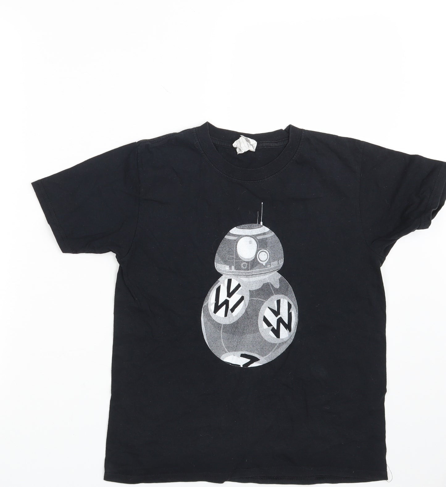 Gildan Boys Black   Basic T-Shirt Size 12-13 Years