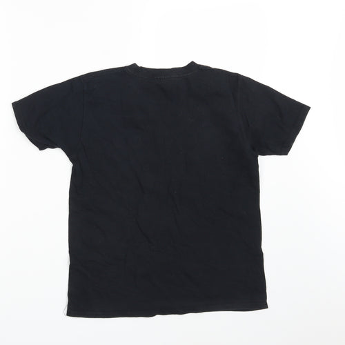 Gildan Boys Black   Basic T-Shirt Size 12-13 Years