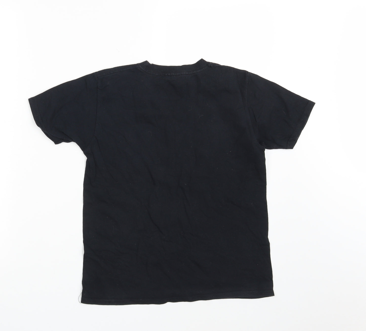 Gildan Boys Black   Basic T-Shirt Size 12-13 Years