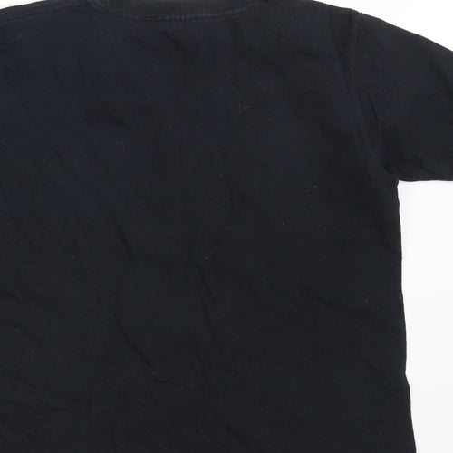 Gildan Boys Black   Basic T-Shirt Size 12-13 Years