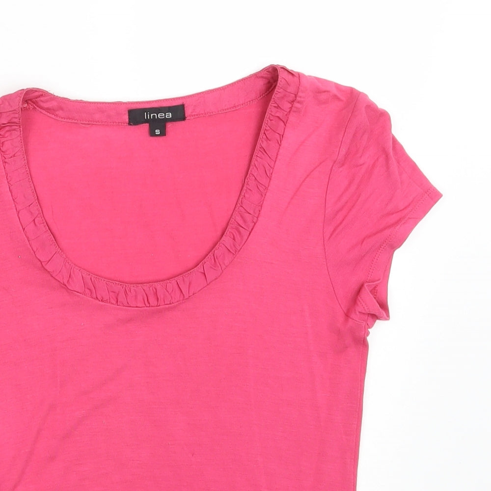 Linea Womens Pink   Basic T-Shirt Size S