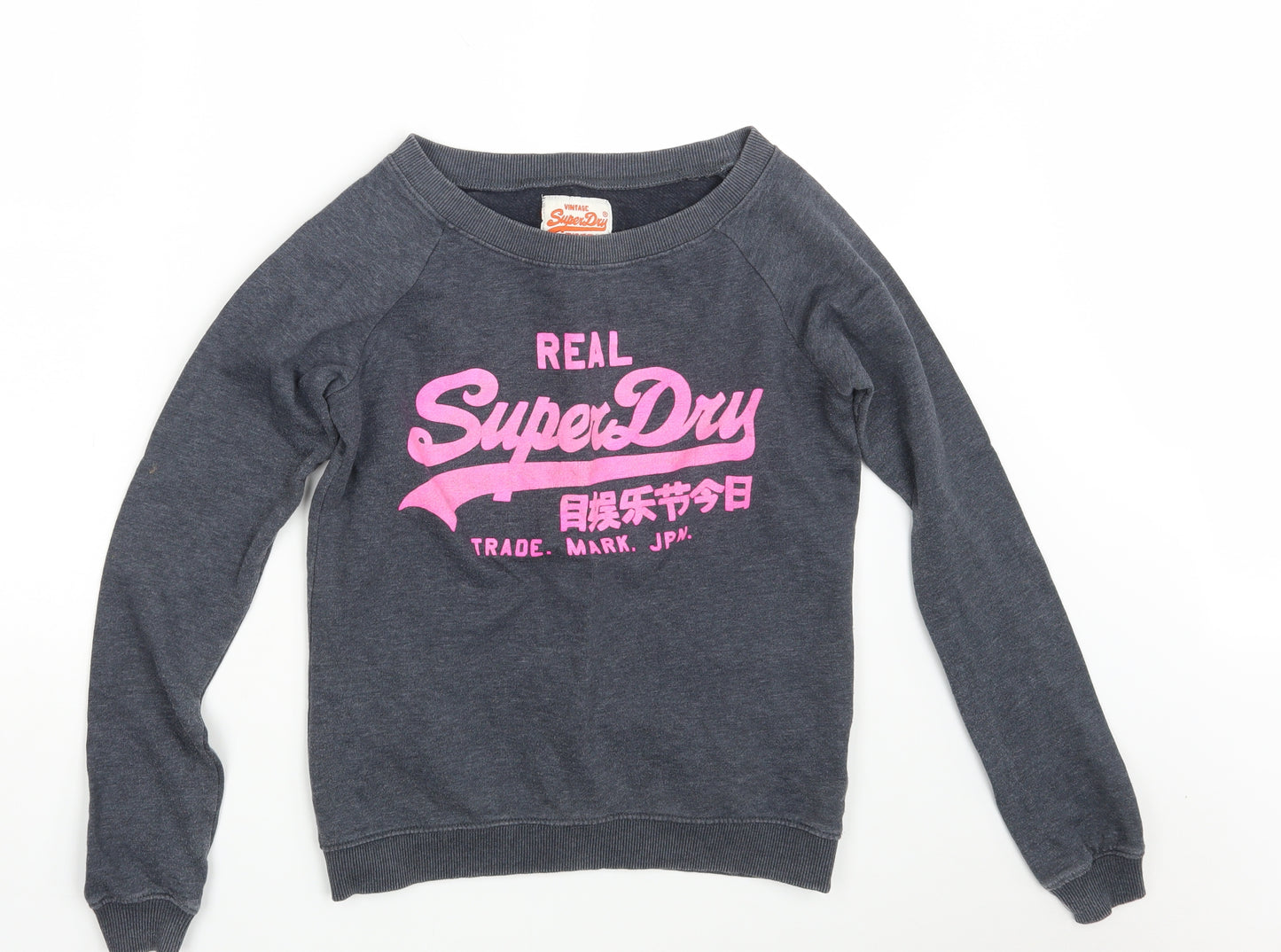 Superdry Womens Blue   Pullover Sweatshirt Size XS