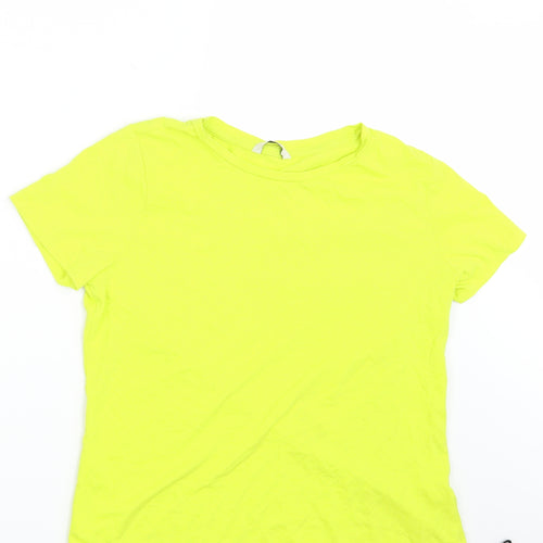 George Girls Yellow   Basic T-Shirt Size 12 Years