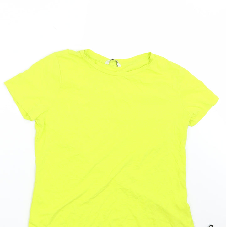George Girls Yellow   Basic T-Shirt Size 12 Years