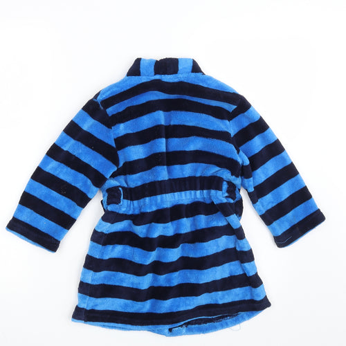 George Boys Blue Striped   Robe Size 3-4 Years