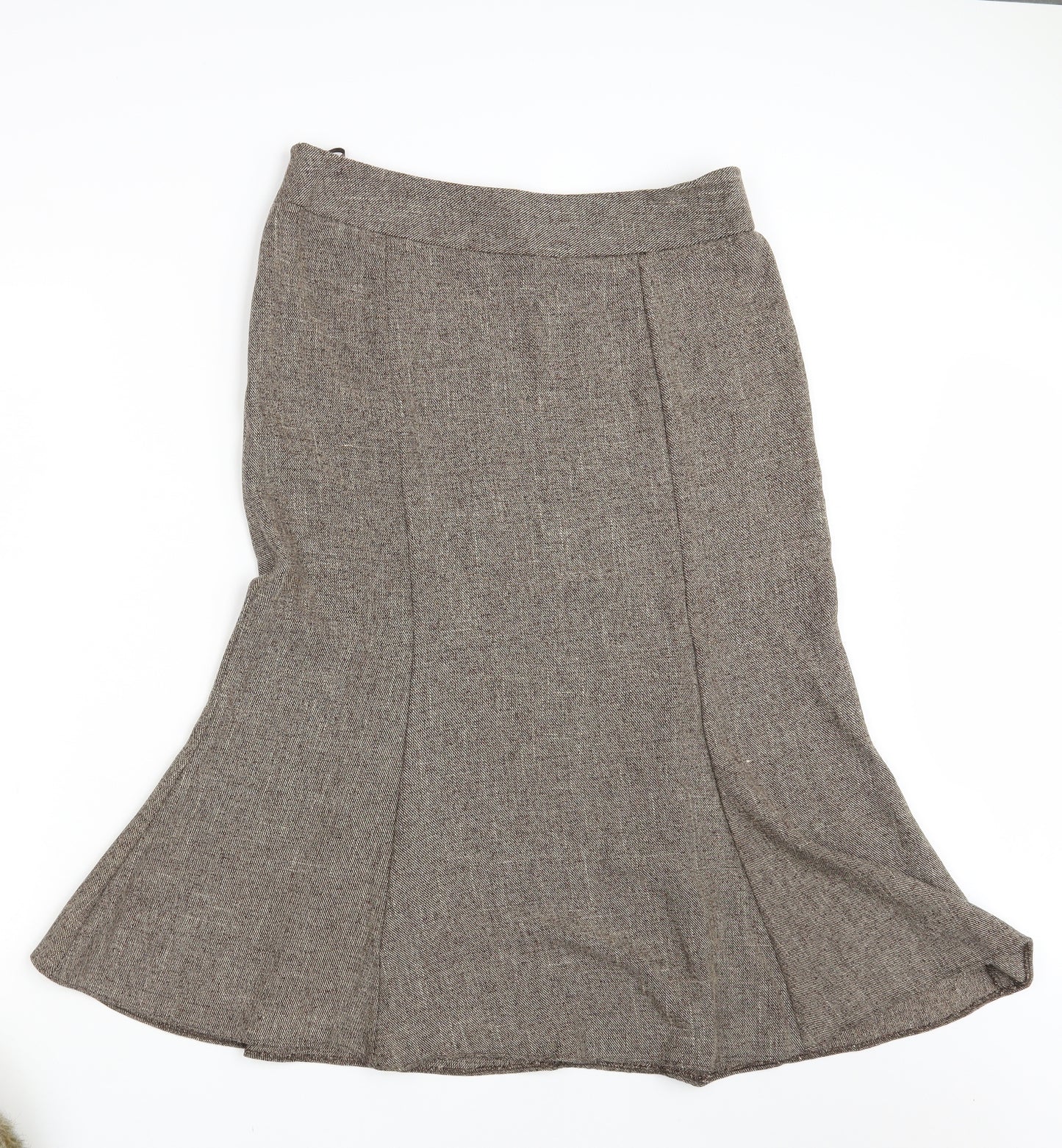 Mia Moda Womens Brown   A-Line Skirt Size 14