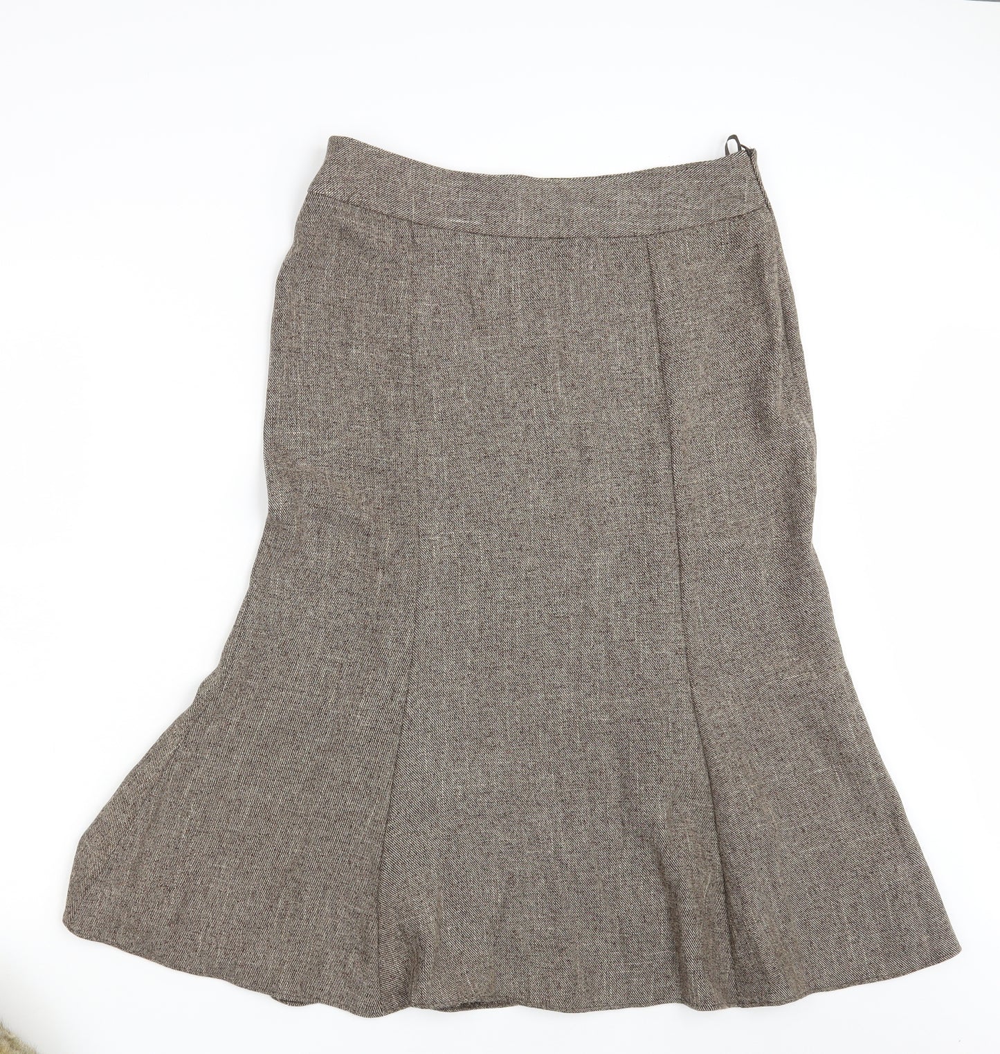 Mia Moda Womens Brown   A-Line Skirt Size 14