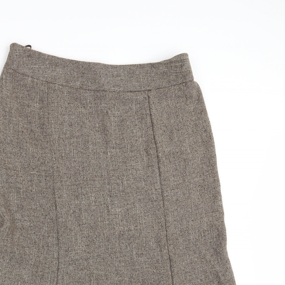 Mia Moda Womens Brown   A-Line Skirt Size 14