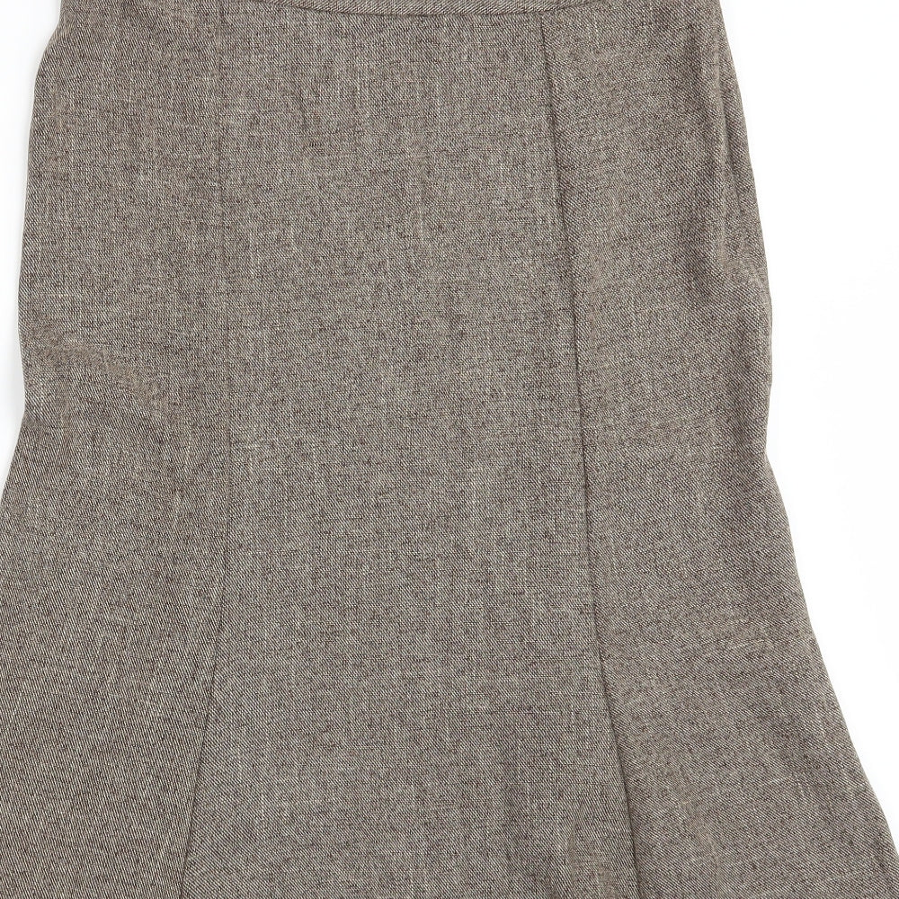 Mia Moda Womens Brown   A-Line Skirt Size 14