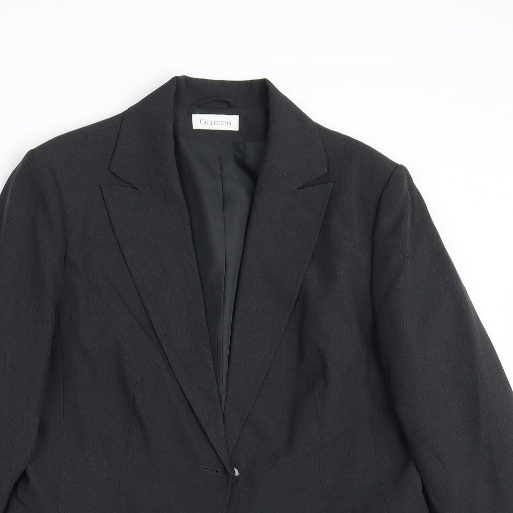 THE COLLECTION Womens Black   Jacket Blazer Size 14