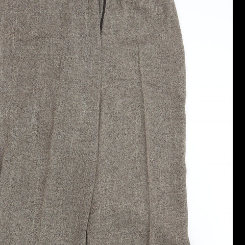 Mia Moda Womens Brown   Dress Pants Trousers Size 14 L28 in