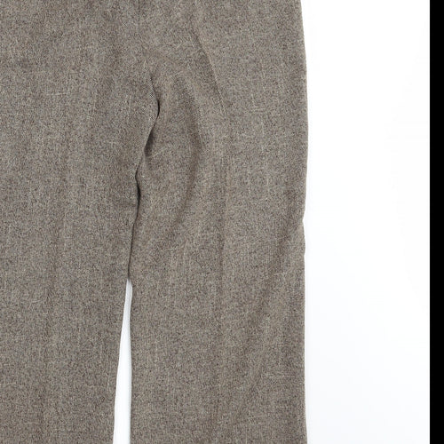 Mia Moda Womens Brown   Dress Pants Trousers Size 14 L28 in