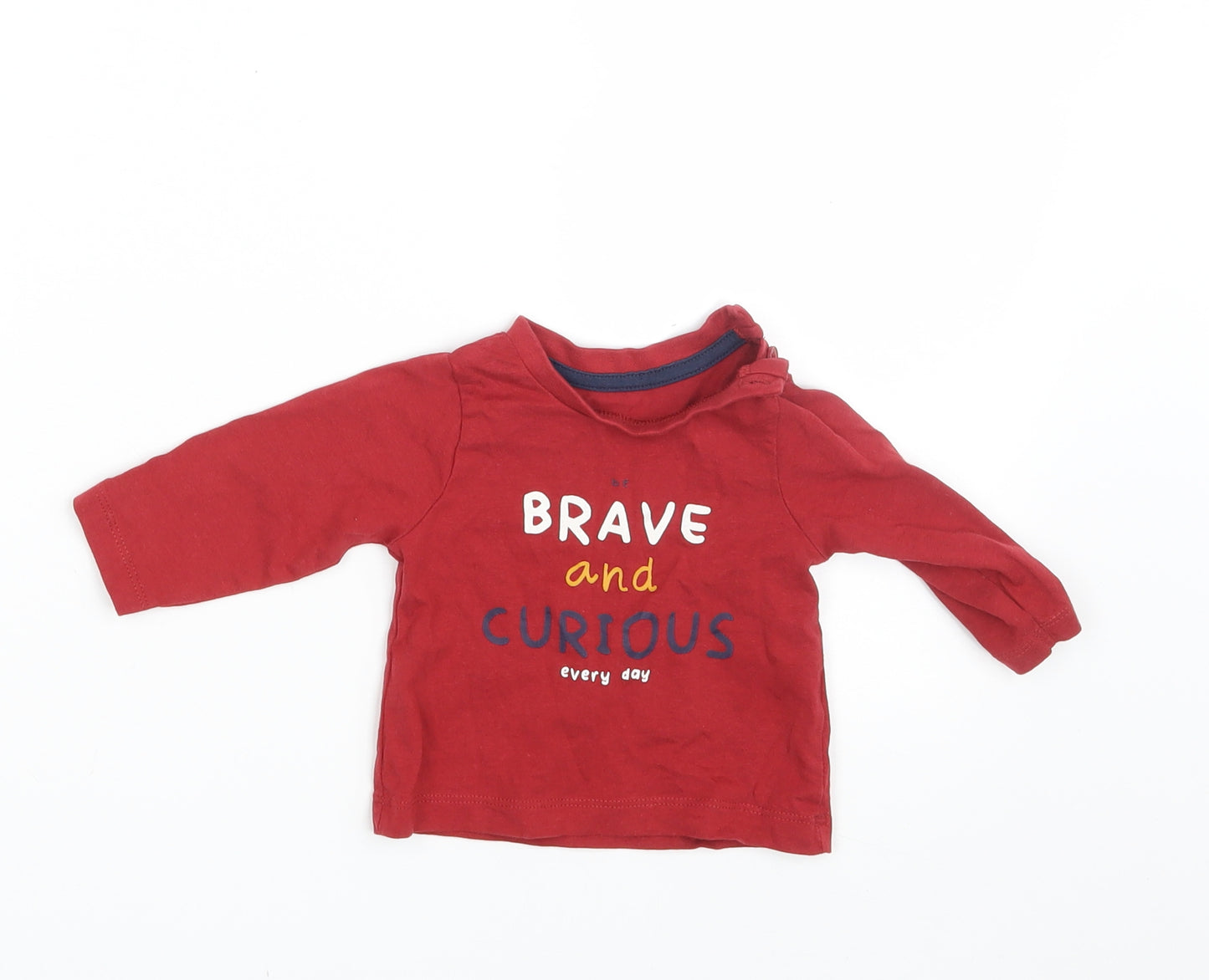 Matalan Baby Red   Basic T-Shirt Size 0-3 Months