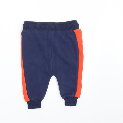 NEXT Baby Blue Striped  Jogger Leggings Size 6-9 Months  - Waist 20in; Inside leg 6in