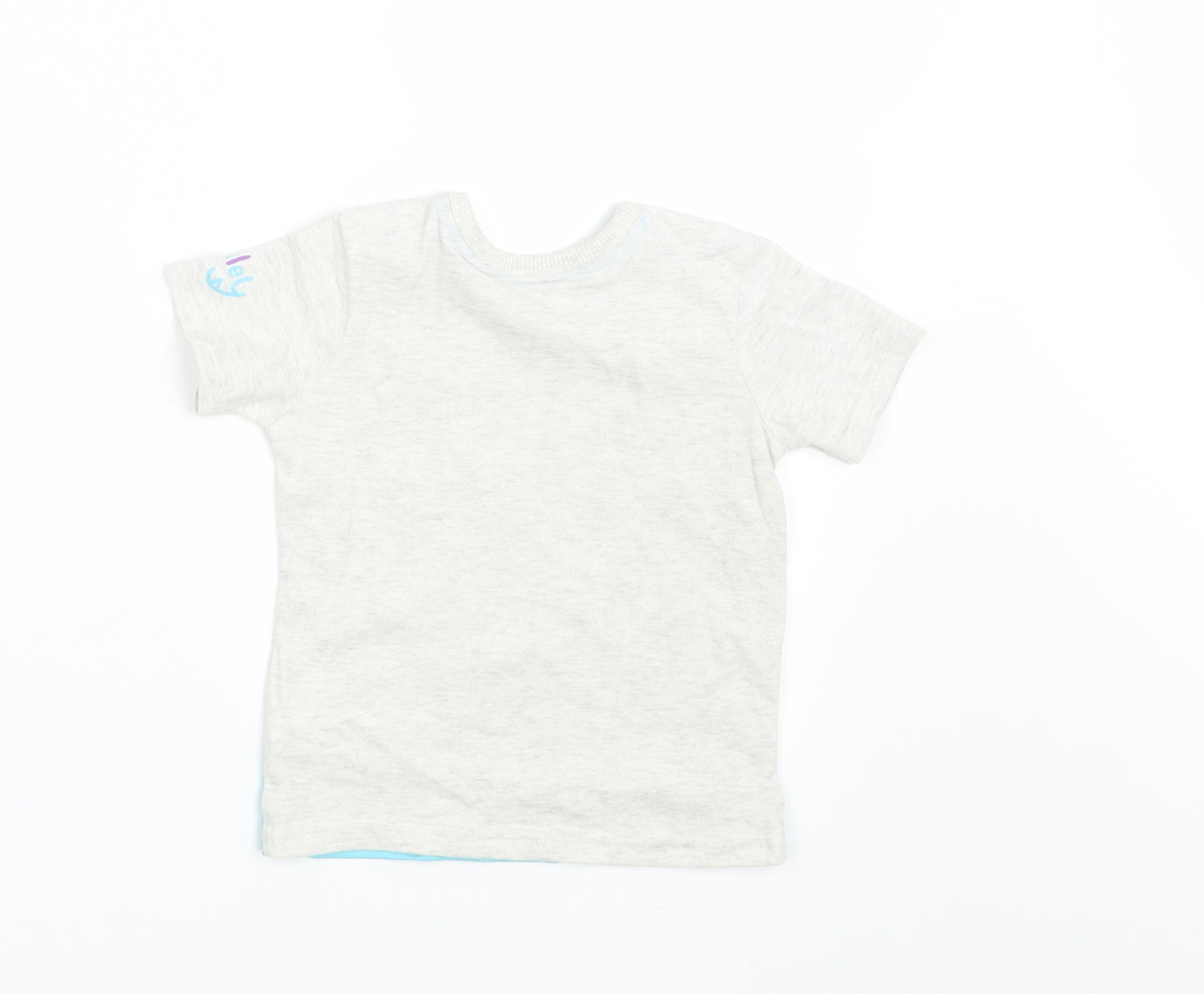 George Baby Grey Animal Print  Basic T-Shirt Size 3-6 Months  - Sulley