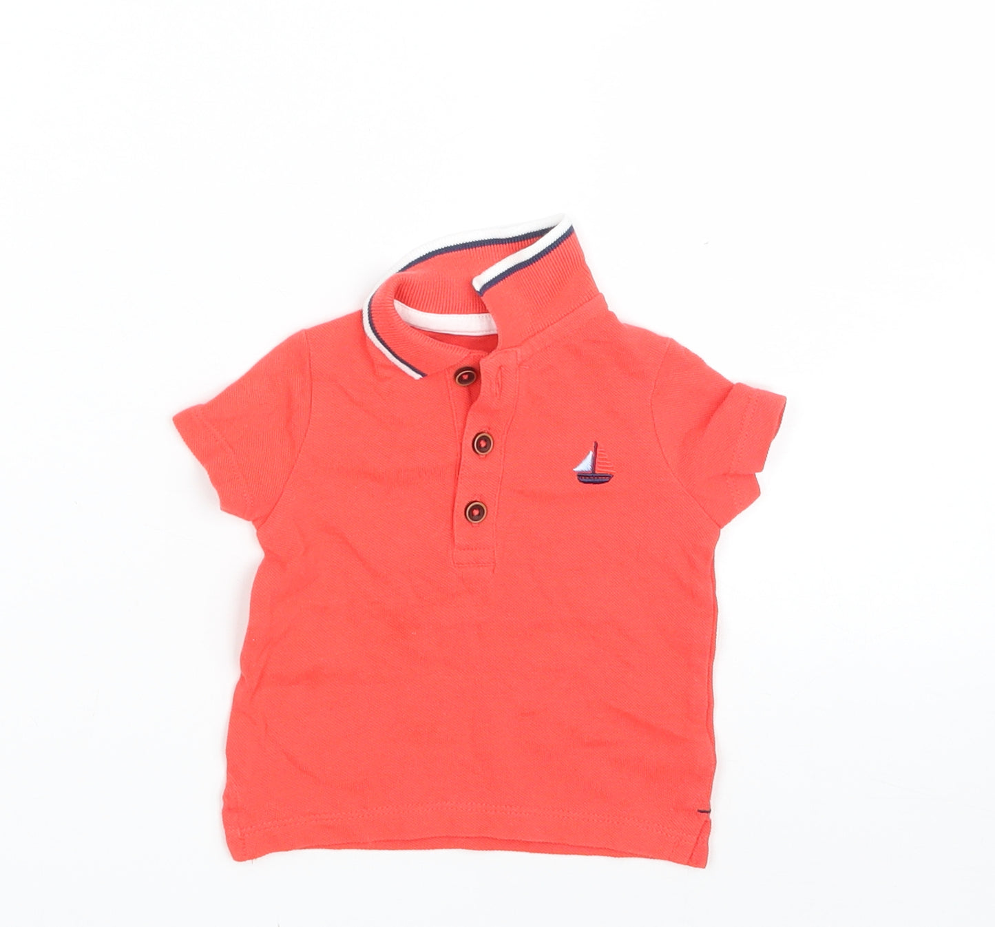 F&F Baby Red   Basic Polo Size Newborn