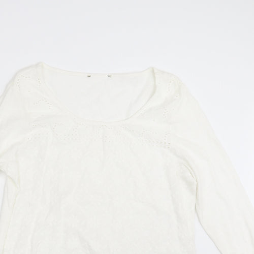Matalan Womens White Floral  T-Shirt Dress  Size 14