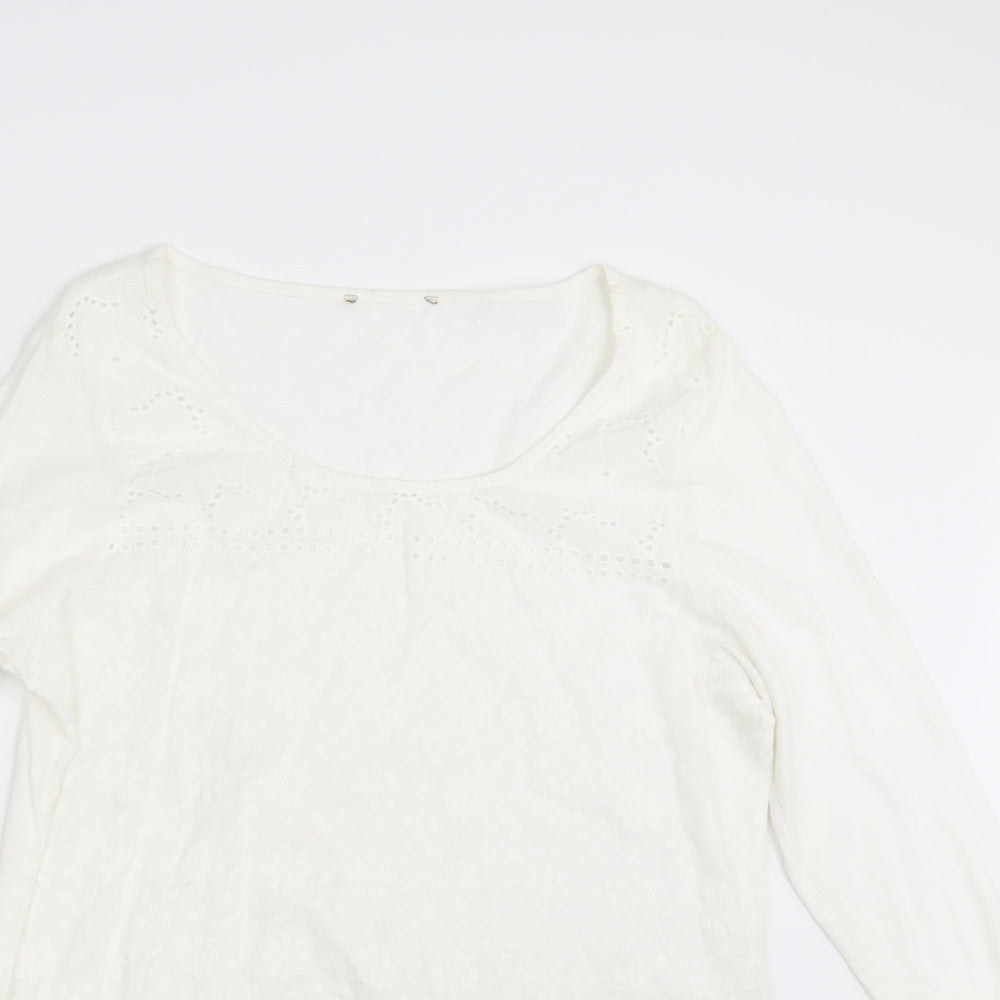 Matalan Womens White Floral  T-Shirt Dress  Size 14