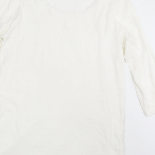 Matalan Womens White Floral  T-Shirt Dress  Size 14