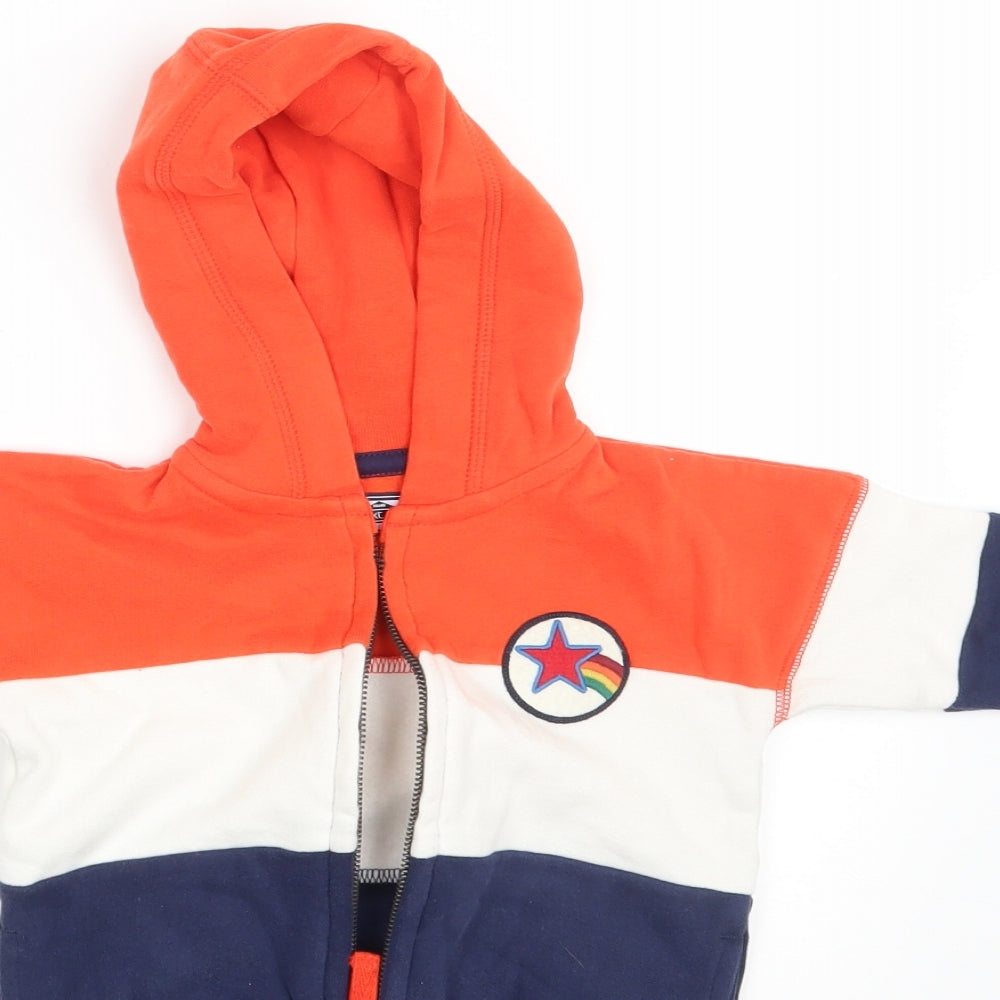 NEXT Boys Multicoloured Striped  Full Zip Jumper Size 6-9 Months