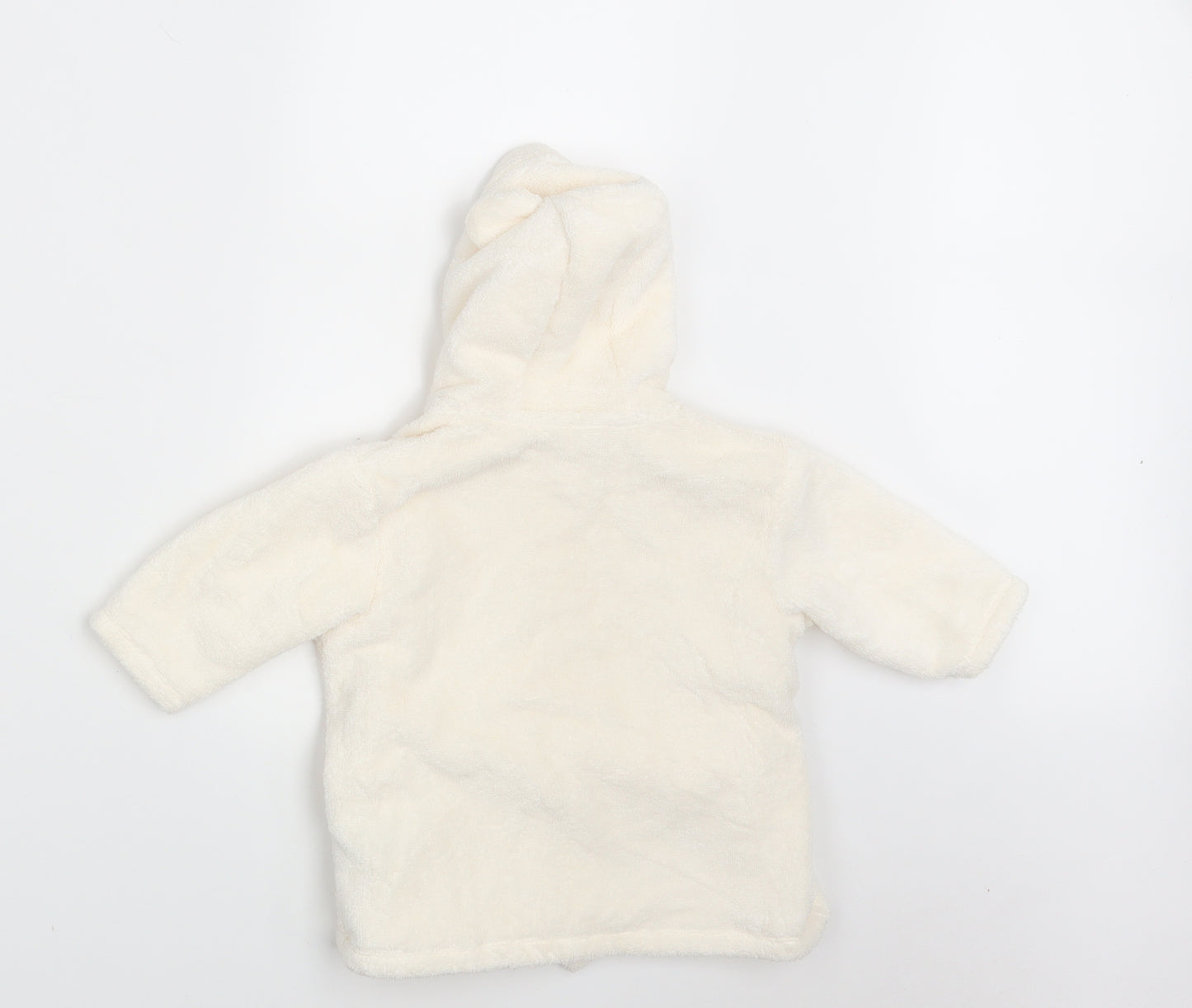 M&S Baby Ivory Solid  Babydoll Robe Size 0-3 Months