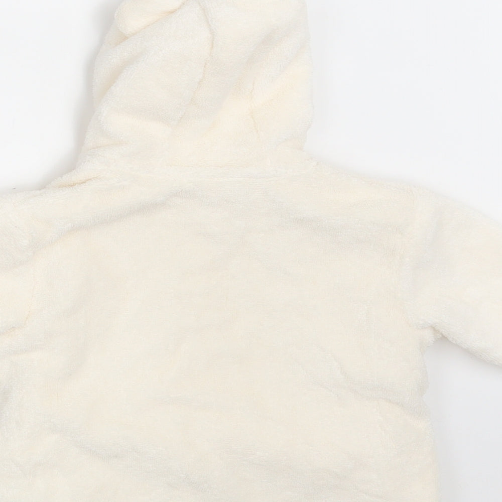 M&S Baby Ivory Solid  Babydoll Robe Size 0-3 Months