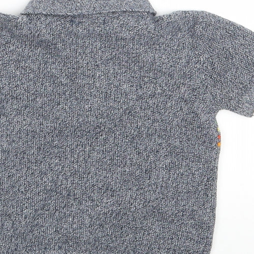 NEXT Boys Blue Striped  Basic Polo Size 6-9 Months