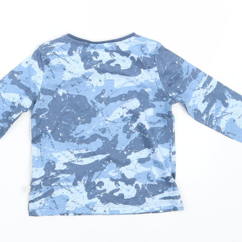 NEXT Baby Blue Colourblock  Basic T-Shirt Size 6-9 Months