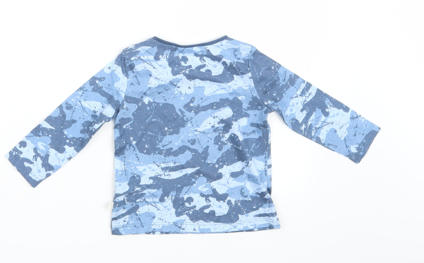 NEXT Baby Blue Colourblock  Basic T-Shirt Size 6-9 Months