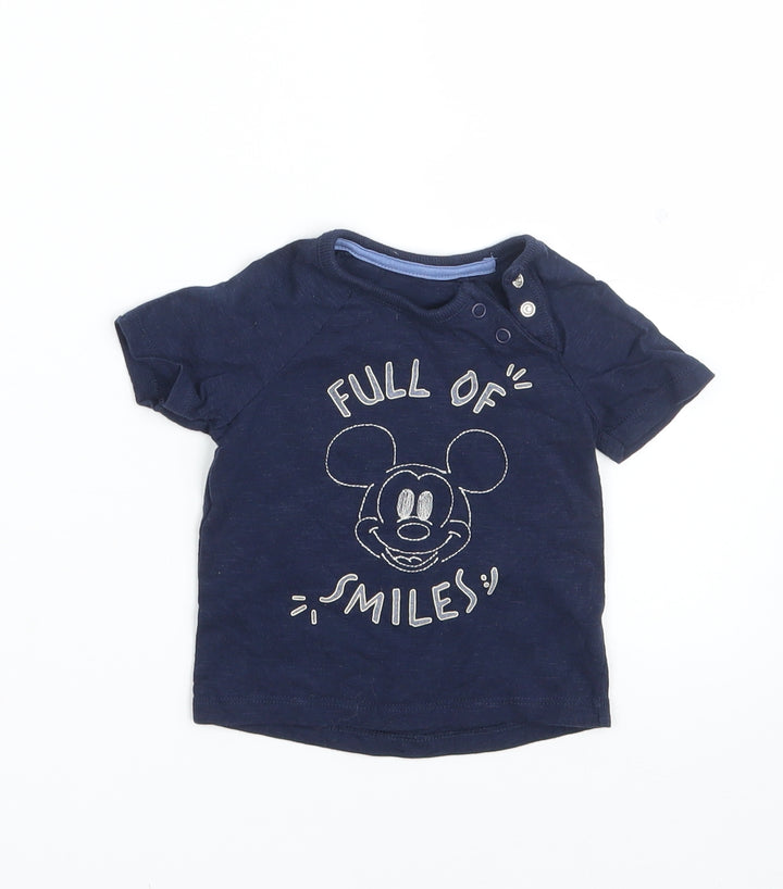 George Baby Blue Basic T-Shirt Size 3-6 Months