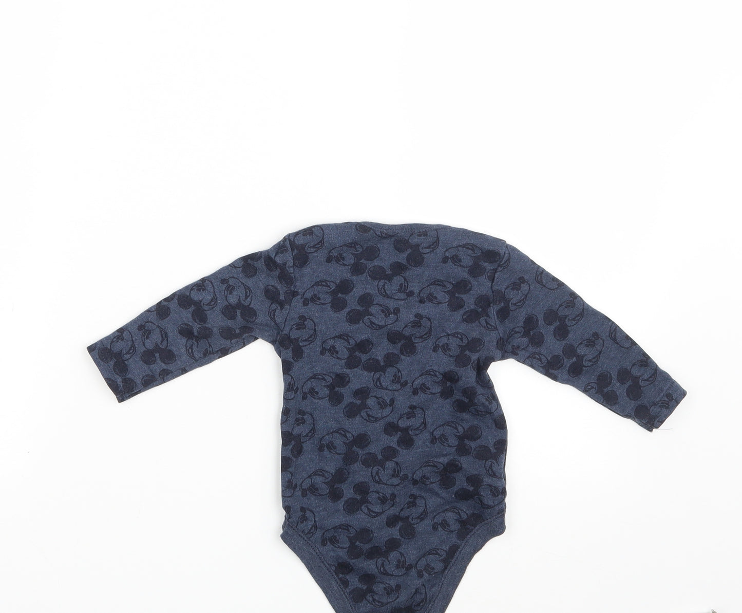 Primark Baby Blue Animal Print  Romper One-Piece Size 6-9 Months