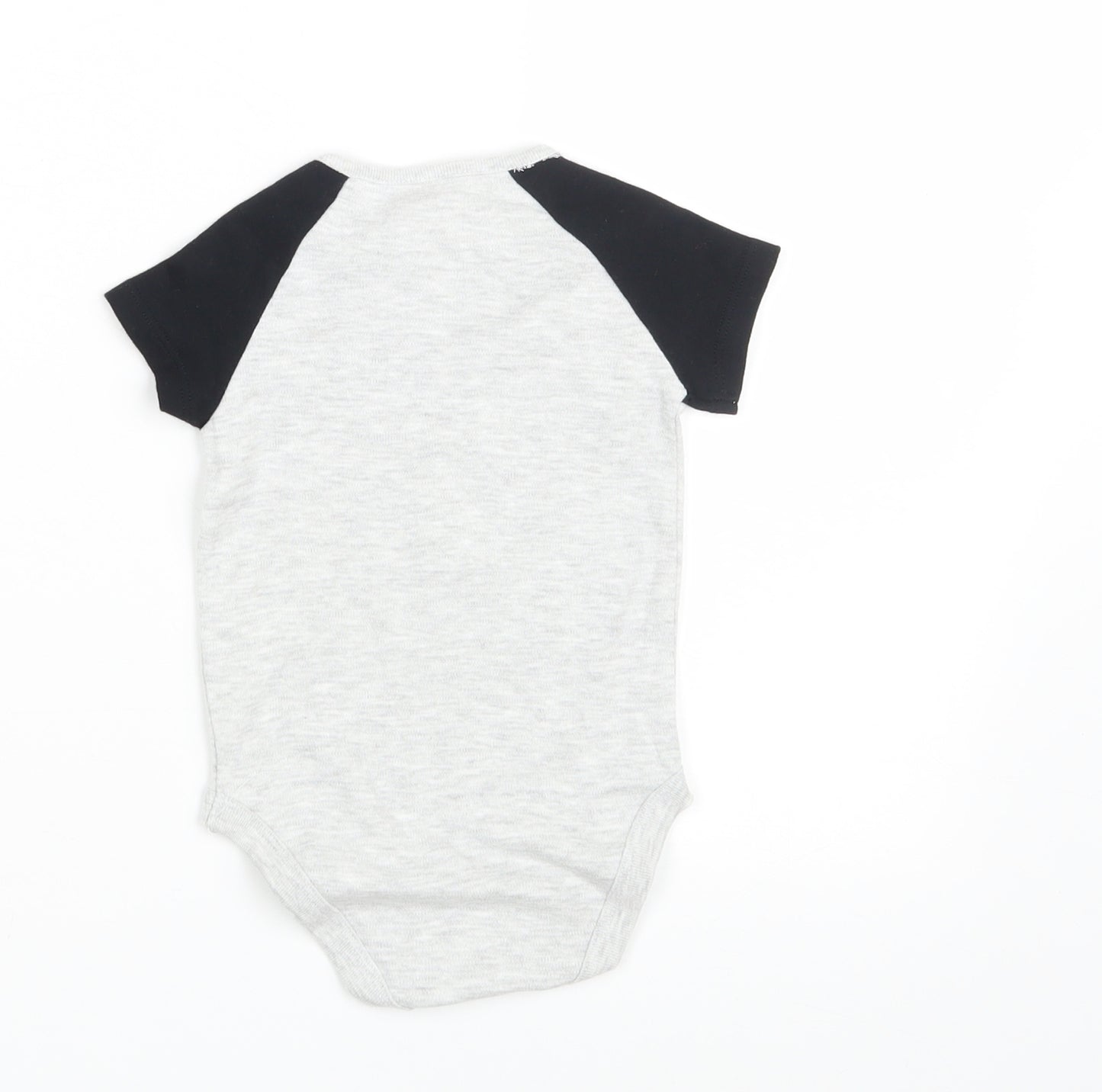 Pep & Co. Baby Grey Colourblock  Romper One-Piece Size 6-9 Months  - Bright Future