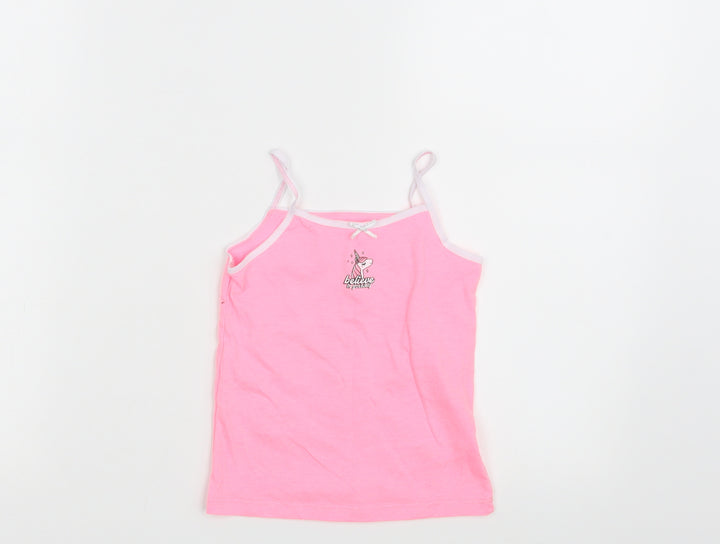 Primark Girls Pink   Camisole T-Shirt Size 4-5 Years