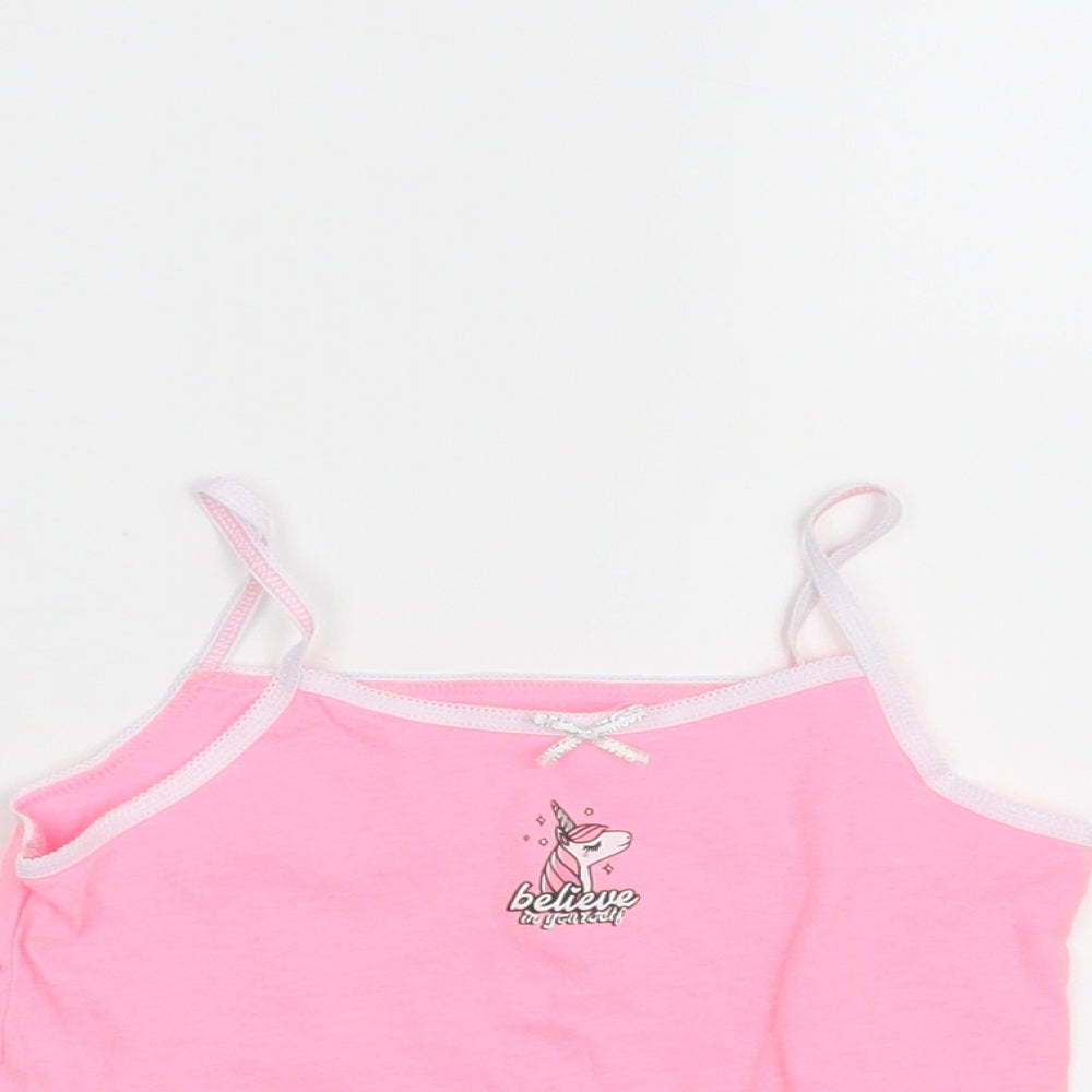 Primark Girls Pink   Camisole T-Shirt Size 4-5 Years
