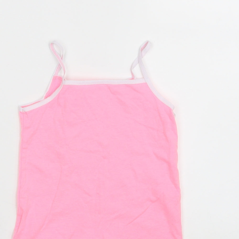 Primark Girls Pink   Camisole T-Shirt Size 4-5 Years