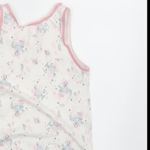 Nutmeg Girls White Floral  Camisole Tank Size 5-6 Years